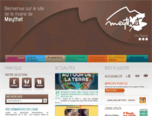Tablet Screenshot of mairie-meythet.fr